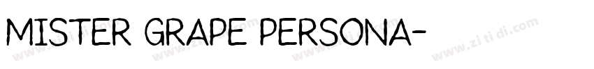 mister grape persona字体转换